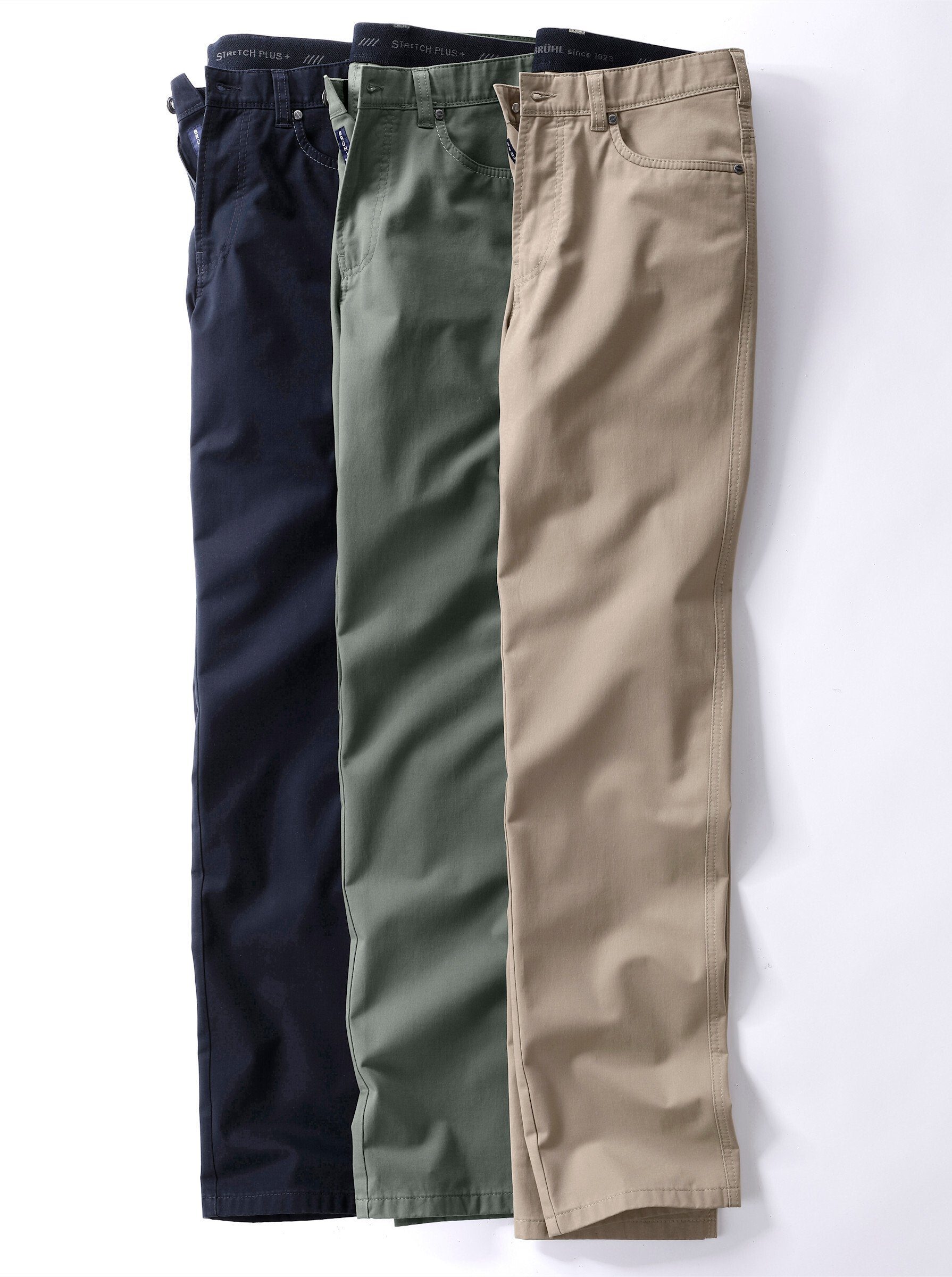 khaki Brühl Chinohose