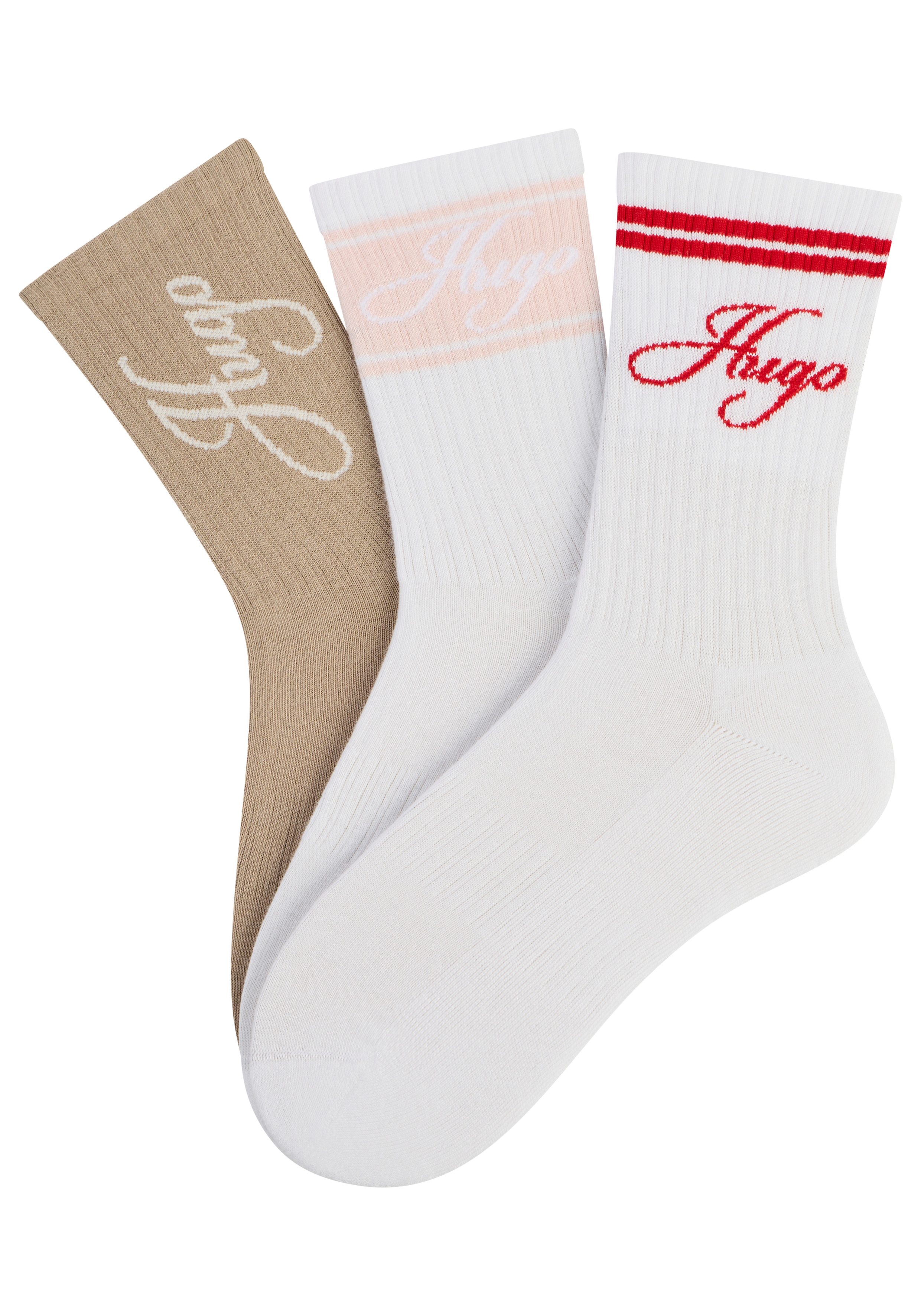 HUGO Basicsocken 3P AS MONOGRAM CC W