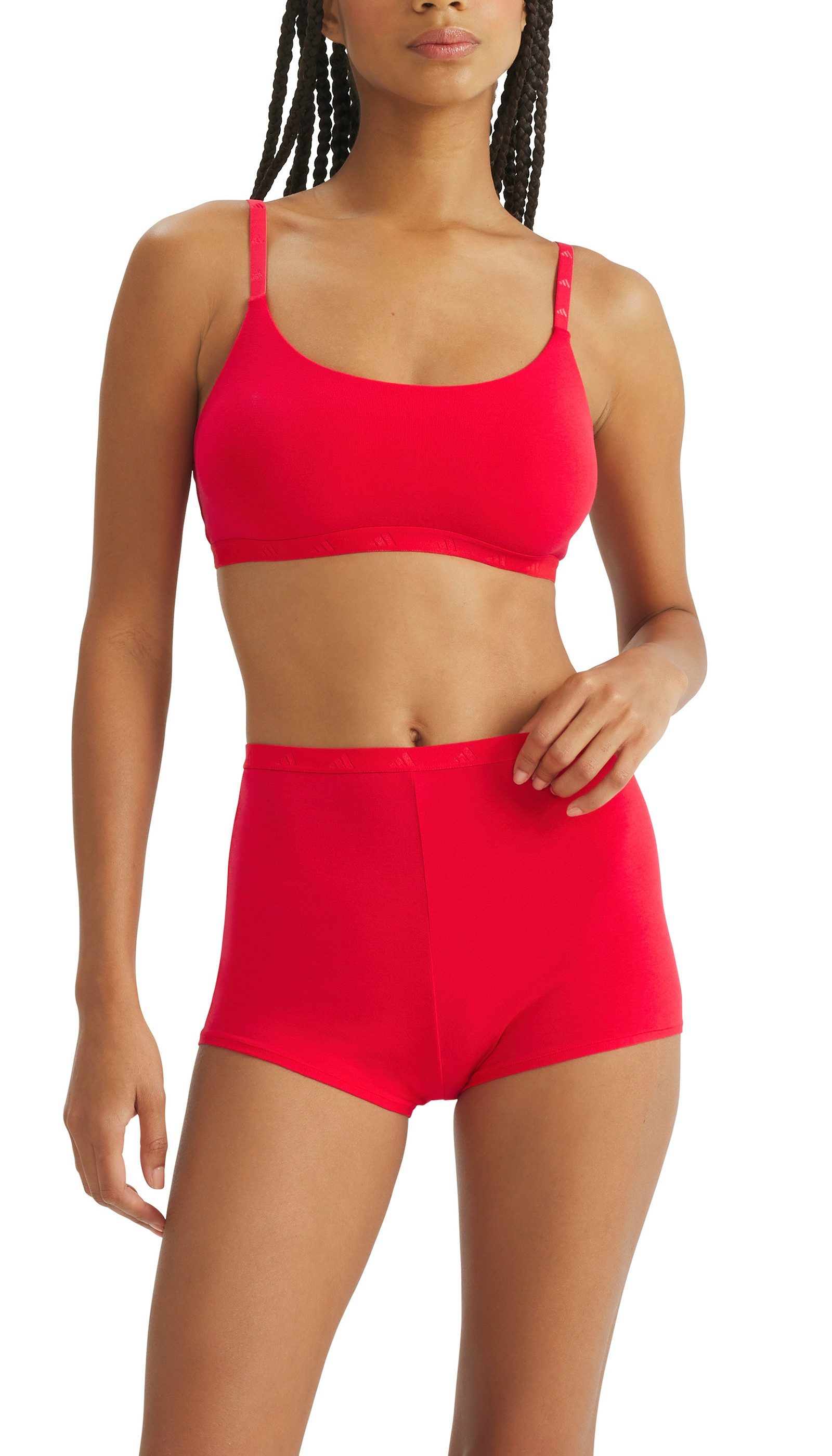 adidas Sportswear Bralette-BH Active Essentials Cotton mit verstellbaren Trägern und herausnehmbaren Pads