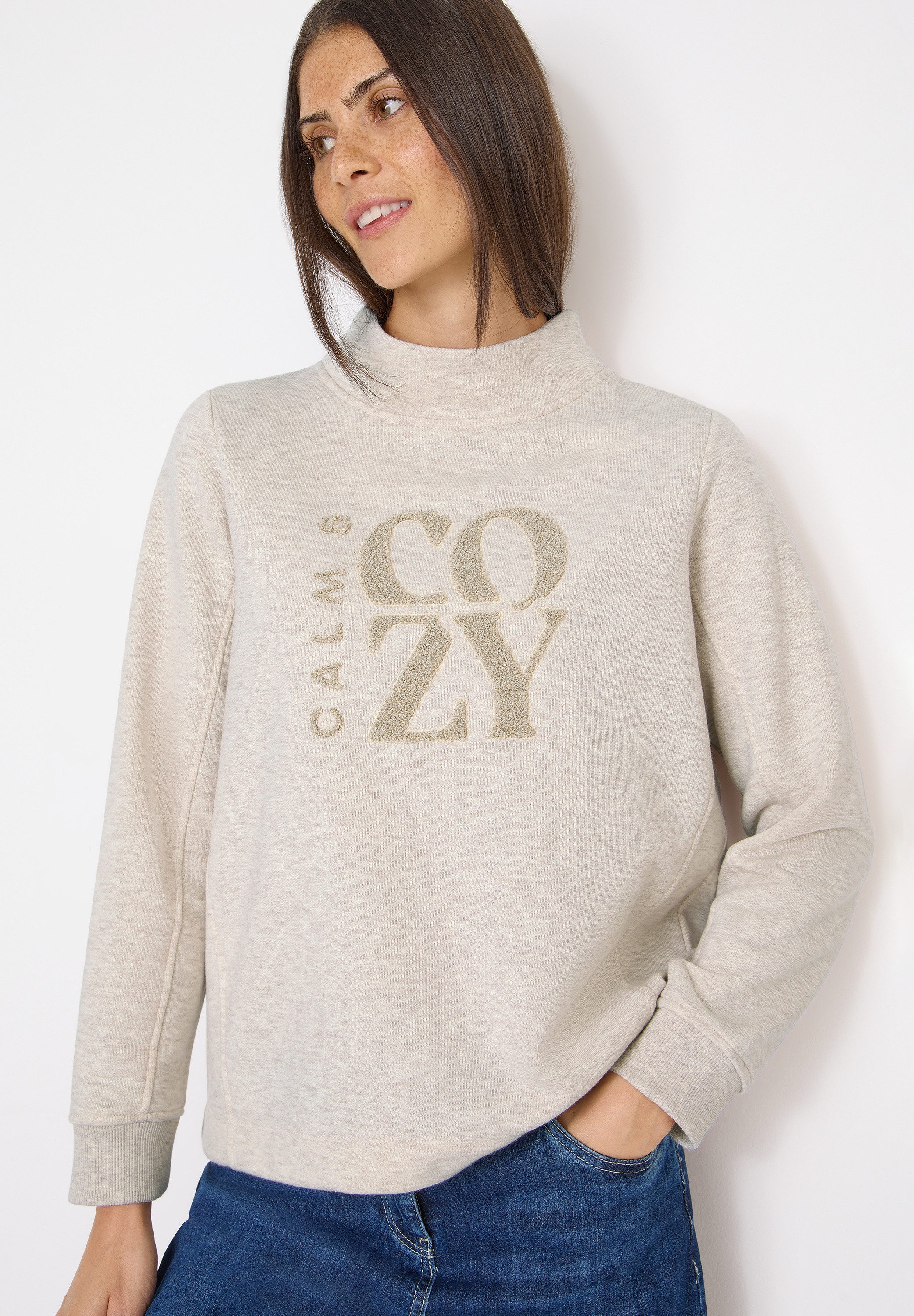 CECIL Sweatshirt mit Embroidery und Stickerei günstig online kaufen