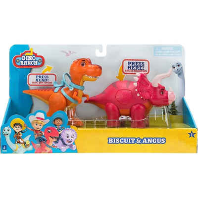 Mattel® Actionfigur Dino Ranch Dinosaurier - Deluxe Dino Figuren Pack - Biscuit und Angus
