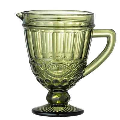 Bloomingville Karaffe Florie, Grün B:19cm H:19.5cm D:14cm Glas