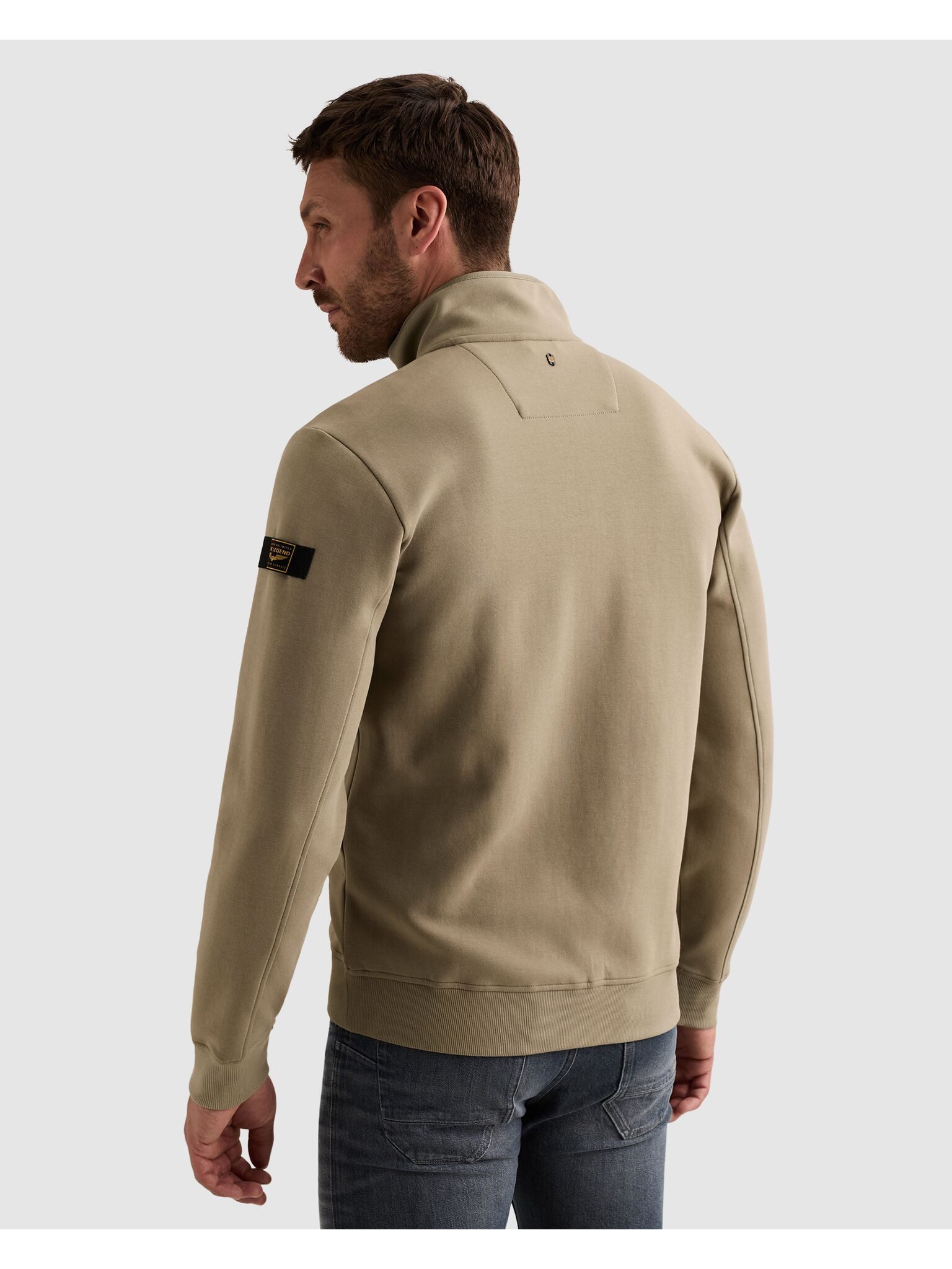 PME LEGEND Sweatjacke Seitliche Reißverschlusstaschen, vordere Passe mit dezenten Ziernähten