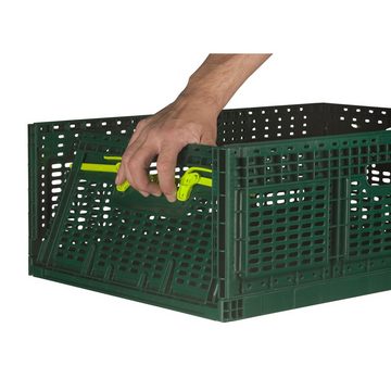 Logiplast Klappbox 10 stabile Einkaufskörbe / Klappkisten / Faltboxen, 46 l, Faltbar