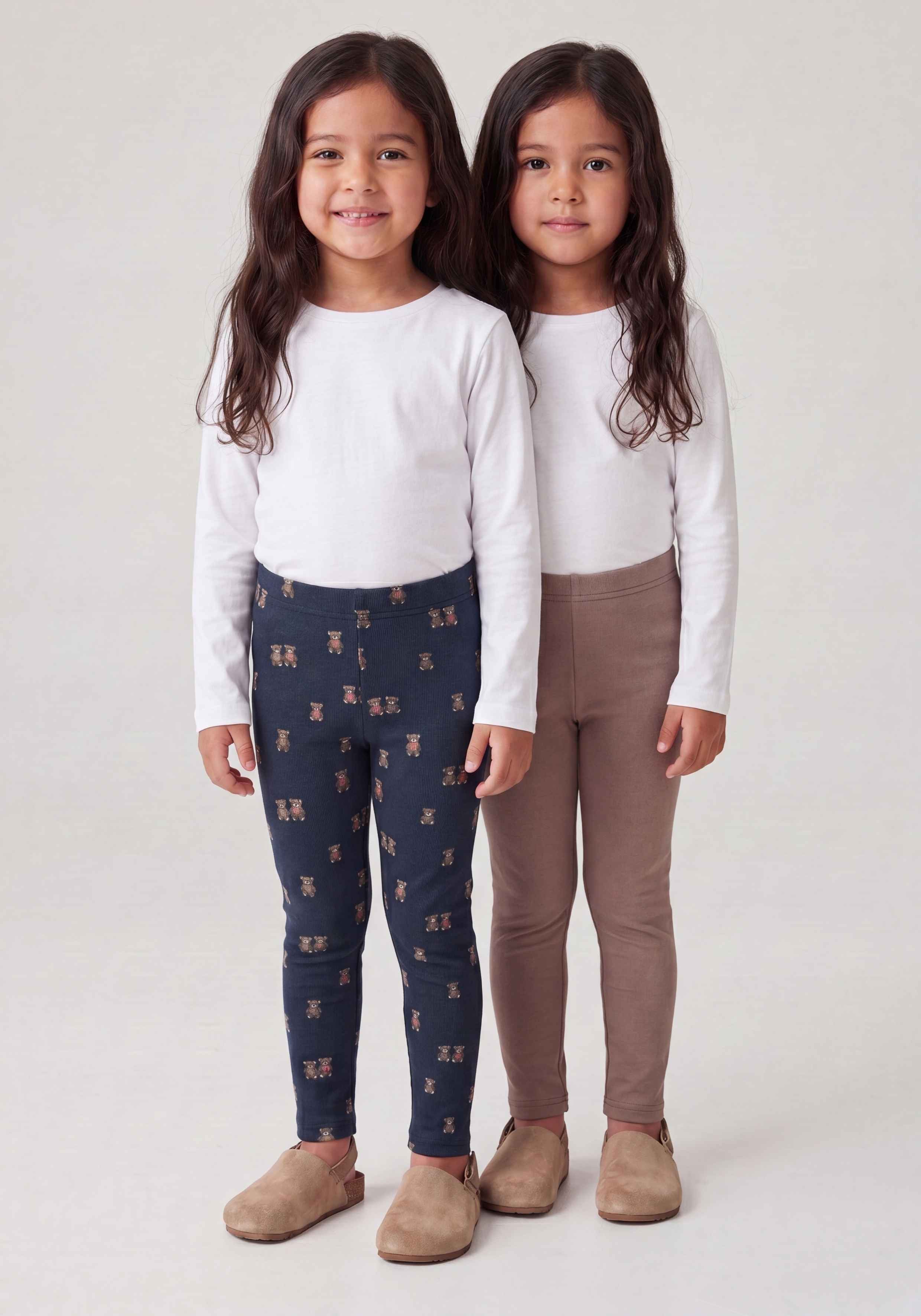 STACCATO Thermoleggings 2er Pack Winter-Leggins / unifarben-bedruckt / für Girls