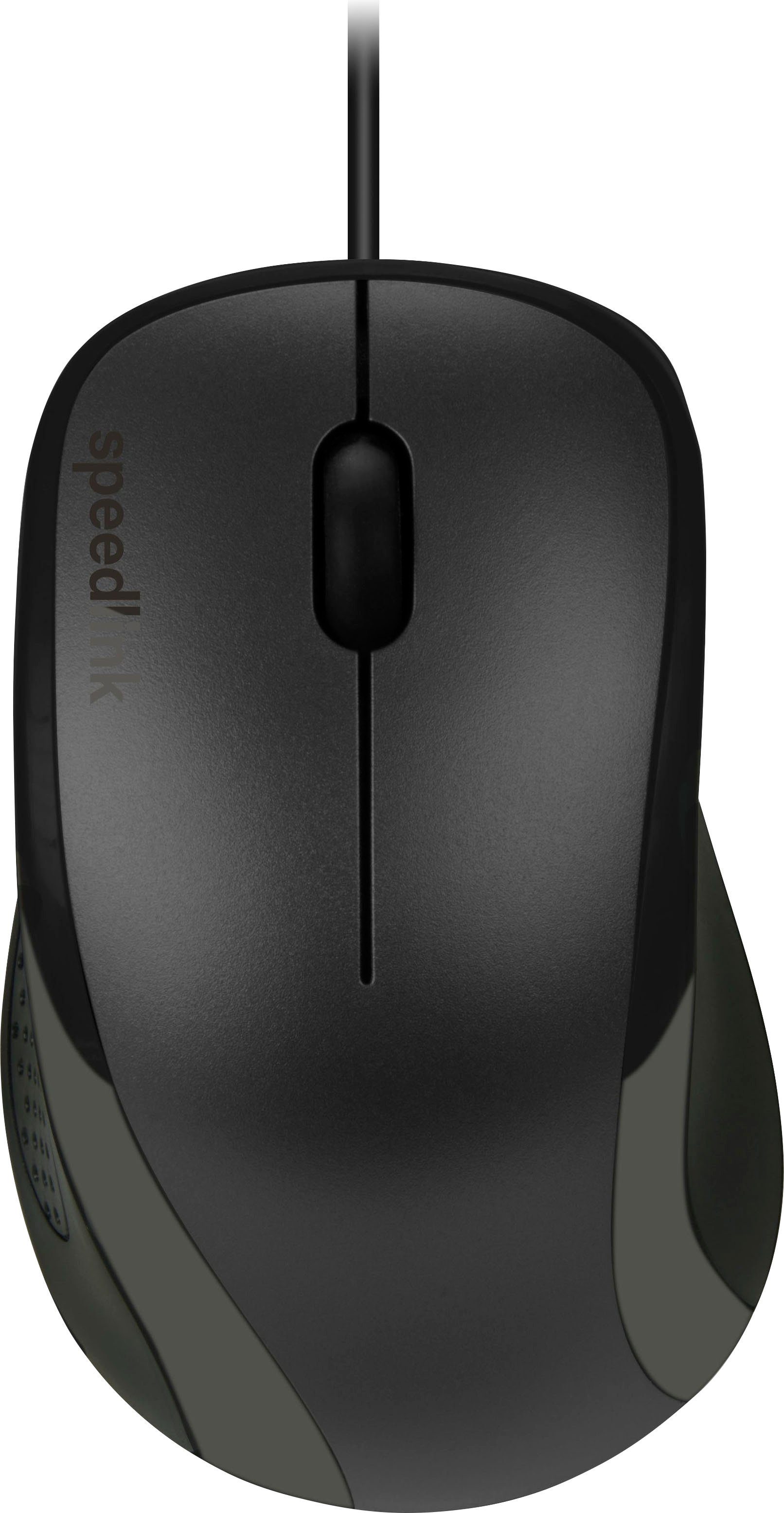 (kabelgebunden, Ergonomische Maus KAPPA Form) Speedlink schwarz