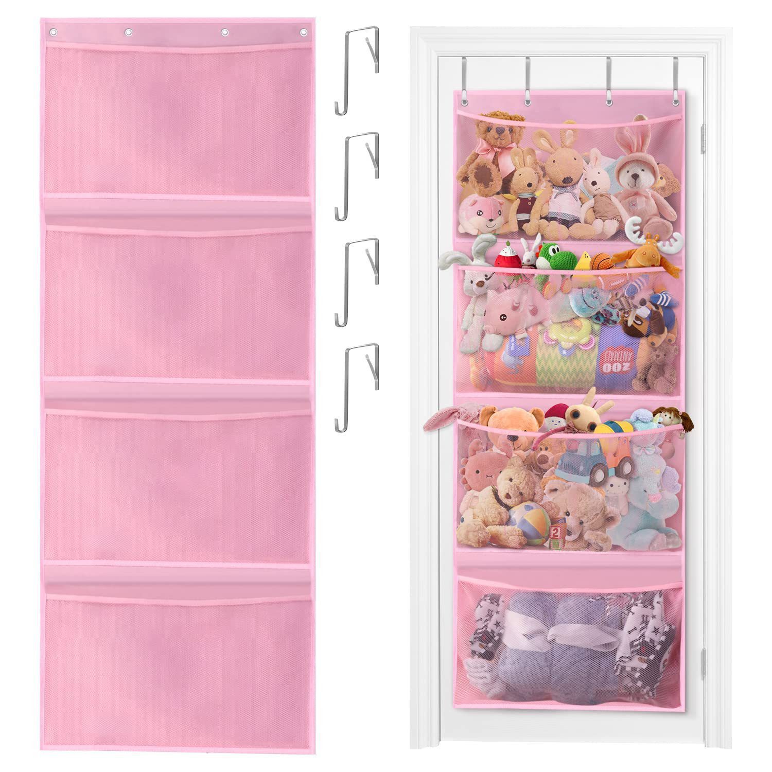 CLTYQ Hängeregal Hängeorganizer Aufbewahrung über der Tür,Taschen Organizer, Aufbewahrungshänger für Wohnzimmer, Schlafzimmer und Kinderzimmer