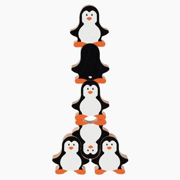 goki Stapelspielzeug Stapelfiguren Pinguine, (18-tlg), für stundenlangen Spielspaß