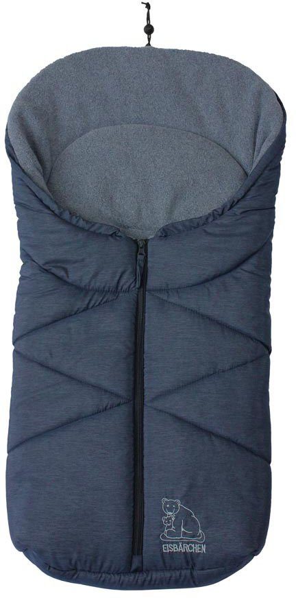 Heitmann Felle Fußsack Eisbärchen - Kleiner Winterfußsack, mit  Fleecefutter, für Baby-Tragschalen, Kinderwagen u.v.m