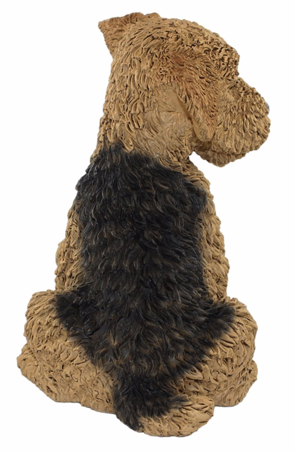 24 H aus cm Tierfigur Hundefigur Hund Deko Kollektion Resin Castagna Terrier Figur Castagna Airedale Welpe sitzend