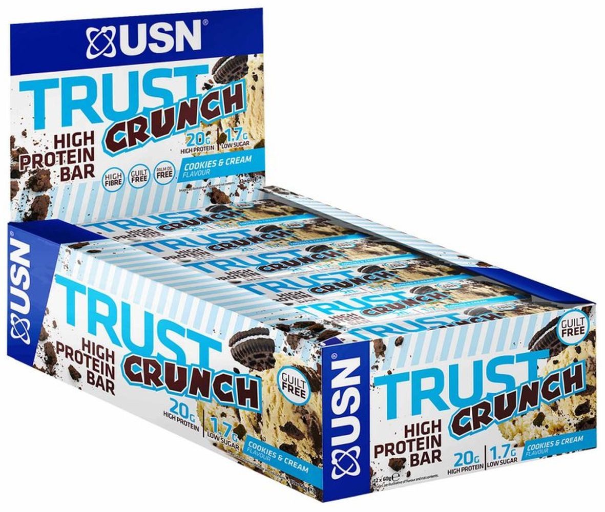 USN USN Trust Crunch High Protein Bar - 12 Riegel a 60 g Riegel