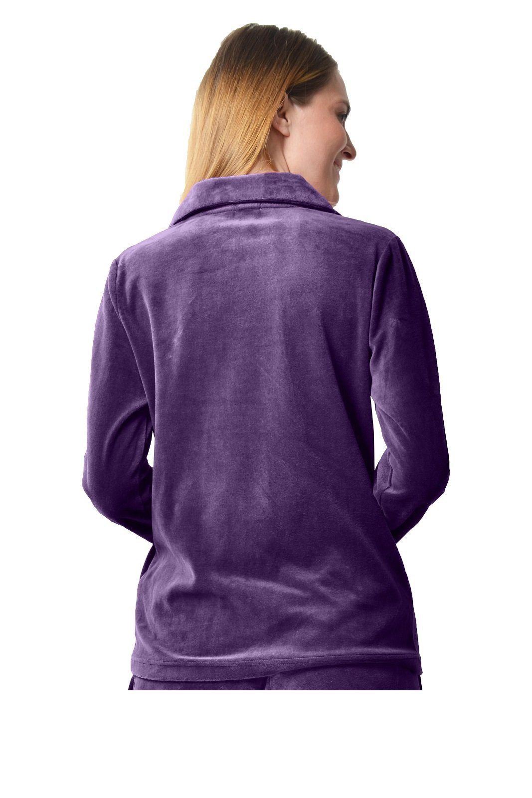 M-Diamant Sweatjacke Eleganten Damen Freizeitjacke Hausjacke günstig online kaufen