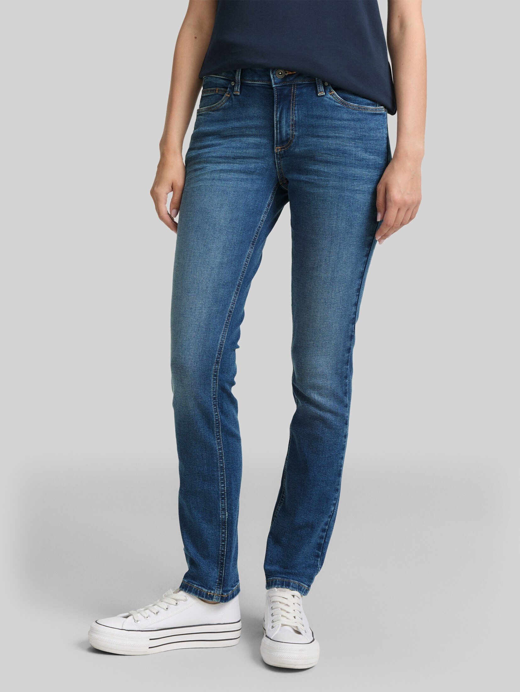 TOM TAILOR Slim-fit-Jeans Jeanshosen TTLENE SLIM Jeans mit Stretch
