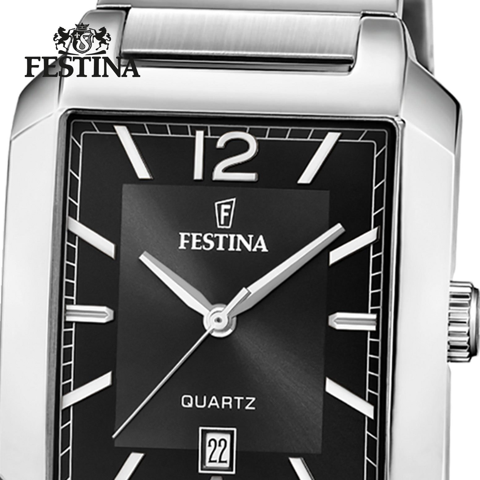 Festina Quarzuhr Festina Herrenuhr Edelstahl silber, günstig online kaufen