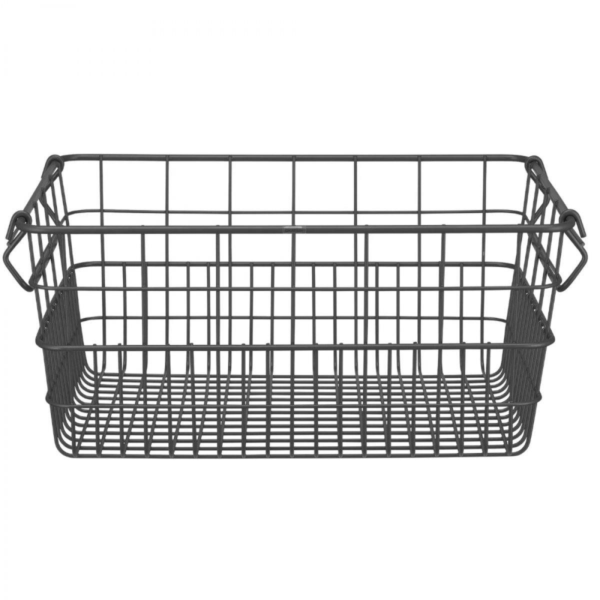 blomus Aufbewahrungsbox Aufbewahrungskorb Kago Anthracite Eckig (37 cm)