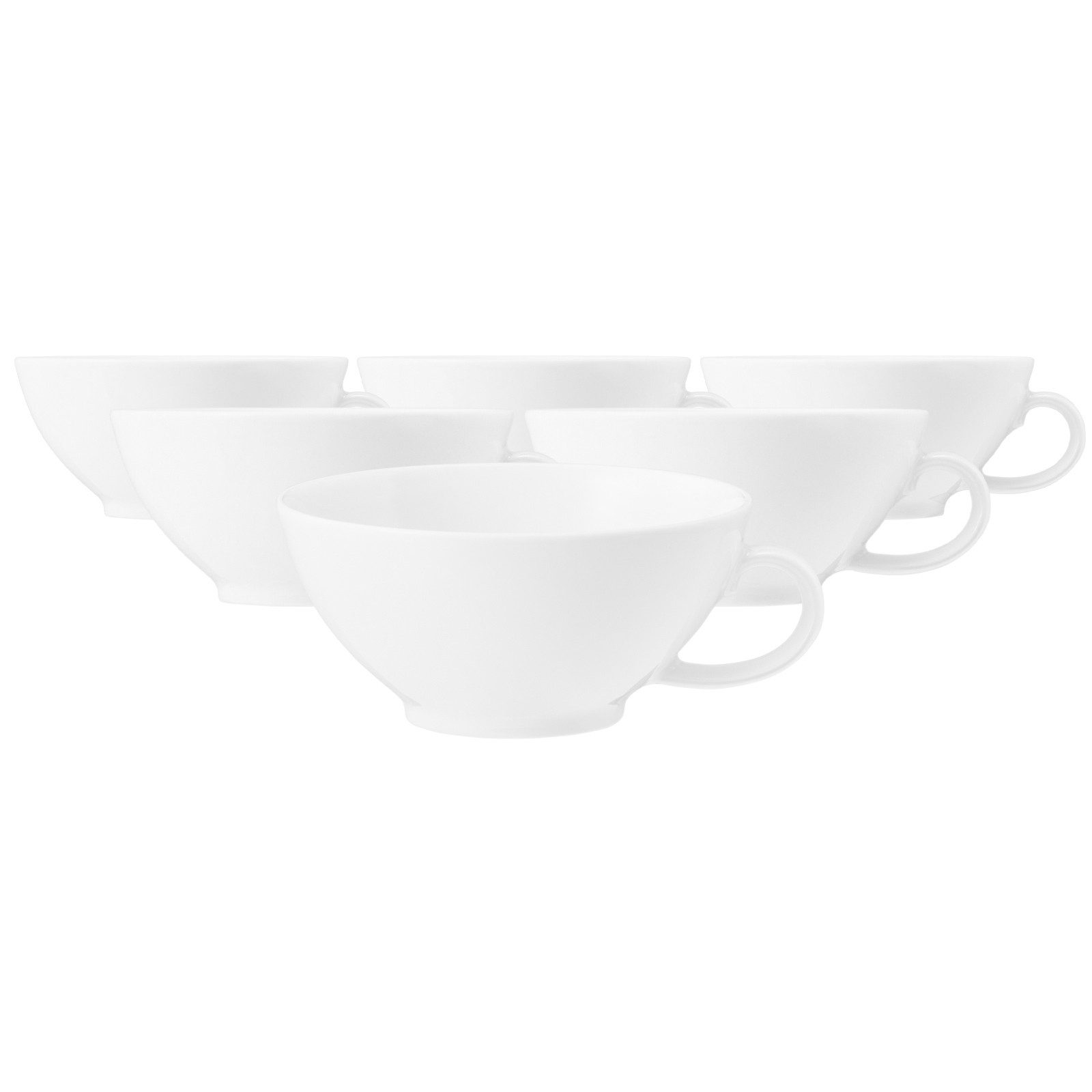 Seltmann Weiden Tasse Beat Color Glaze Teetassen 140 ml 6er Set, 6-tlg., Porzellan
