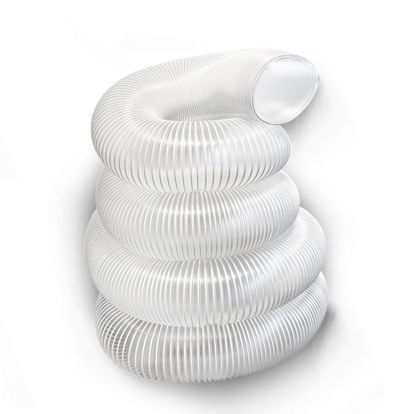 BAMATO Absauganlage - Absaugschlauch 120mm mit 10 Meter Späneschlauch Flexschlauch, (1-tlg), Spiralschlauch, flexibel, transparent