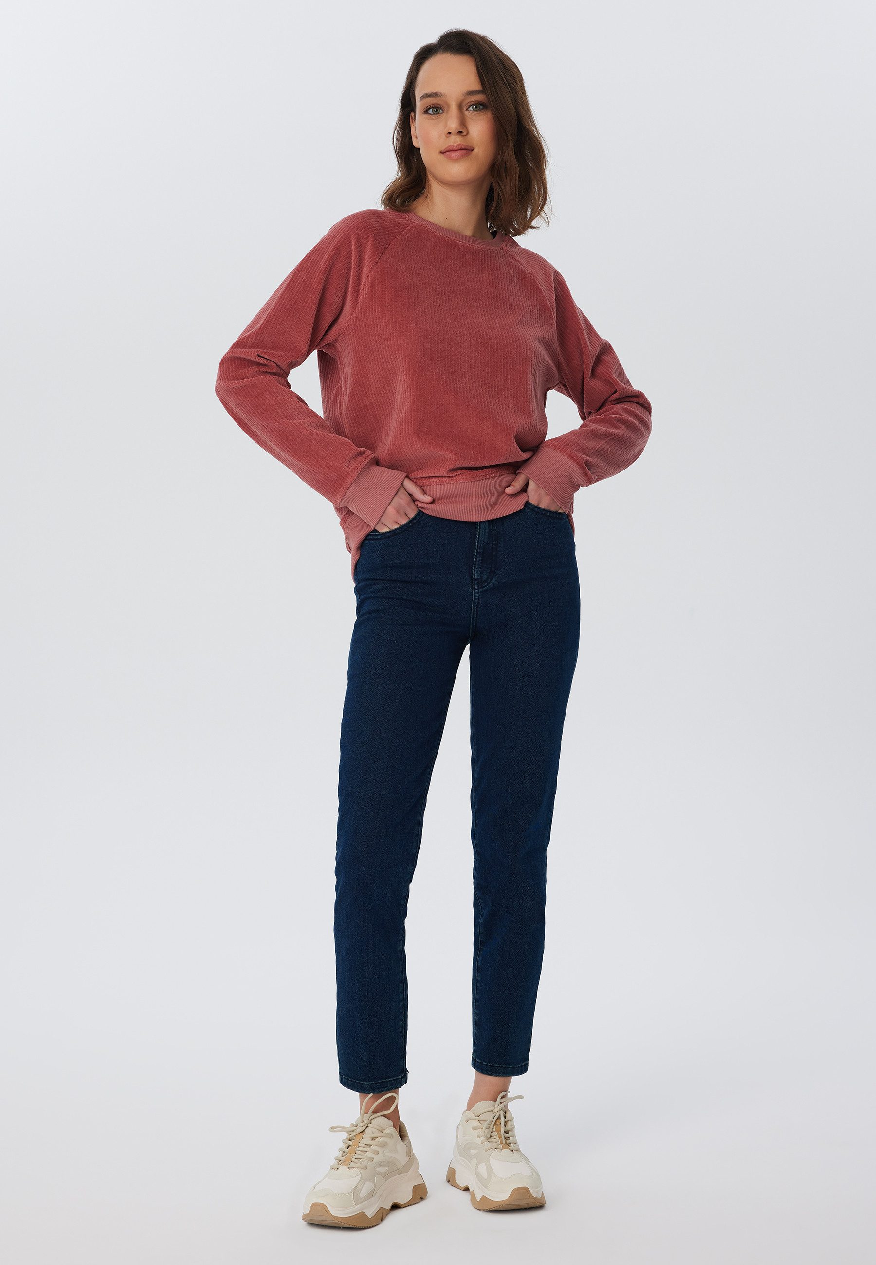 Leela COTTON Sweatshirt 1278-072, Damen Cord günstig online kaufen