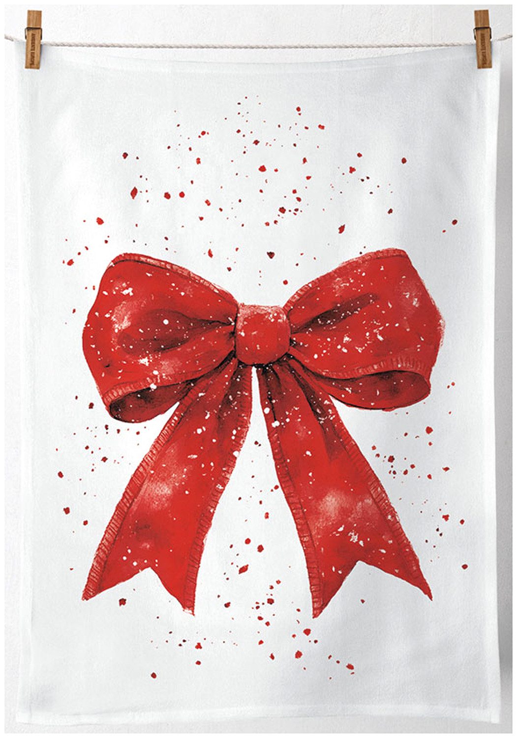 Ambiente® Geschirrtuch Fancy bow, (1-tlg., 1-teilig), Geschirrtücher ca.50x70cm Baumwolle