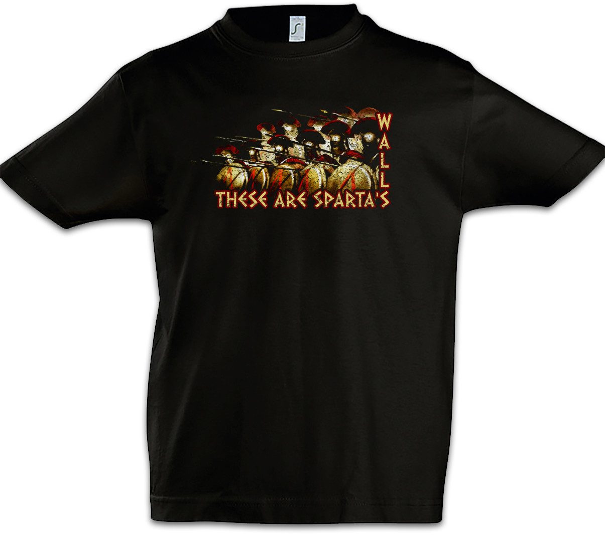 Print-Shirt These Are Sparta's Walls Kinder T-Shirt Phalanx Hoplit Sparta Spartans