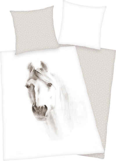 Wendebettwäsche Pferd, Herding Young Collection, Renforcé, mit tollem Pferde Motiv