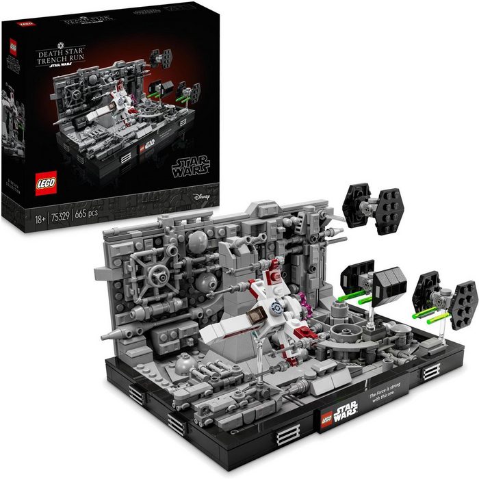 LEGO® Konstruktionsspielsteine Death Star™ Trench Run Diorama (75329) LEGO® Star Wars (665 St) Made in Europe