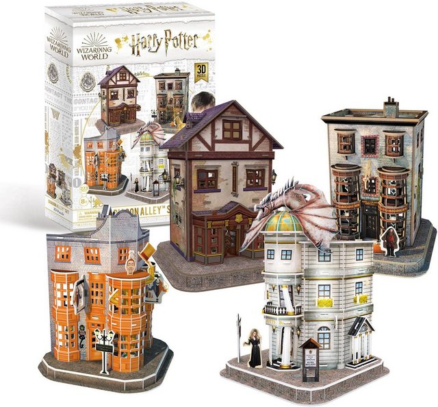 Image of 3D-Puzzle Harry Potter Diagon Alley™ Set - Winkelgasse, 273 Teile, 58 cm