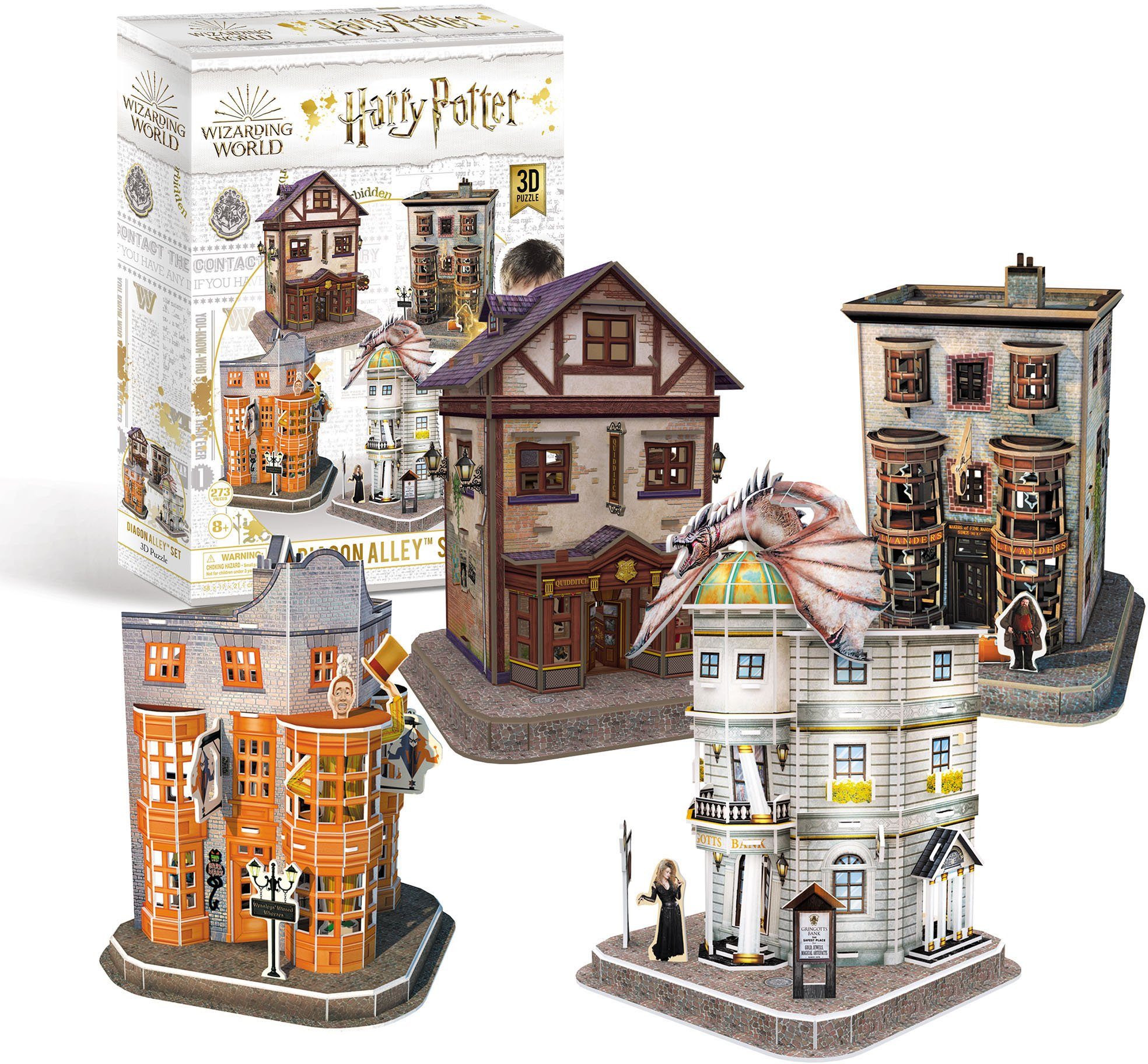 Revell® 3D-Puzzle »Harry Potter Diagon Alley™ Set, die Winkelgasse«, 272  Puzzleteile