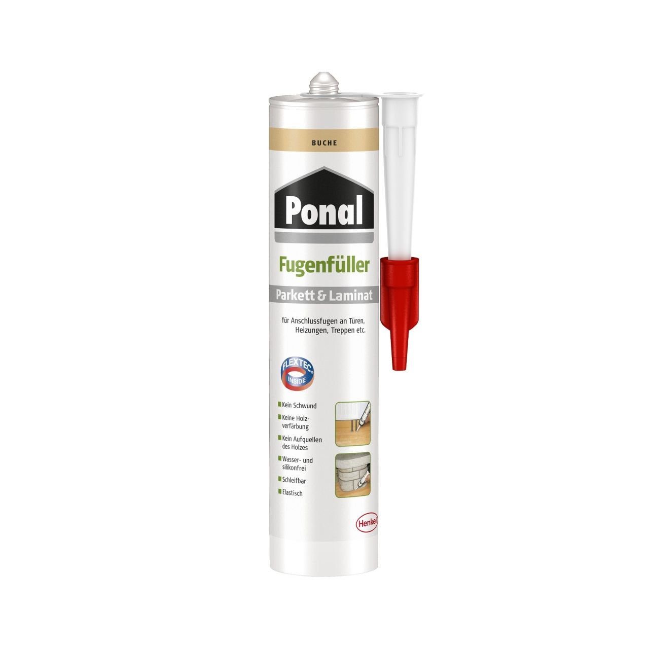 Ponal Fugendichtband Ponal Fugenfüller Parkett & Laminat 280 ml | Fensterdichtungen und Türdichtungen