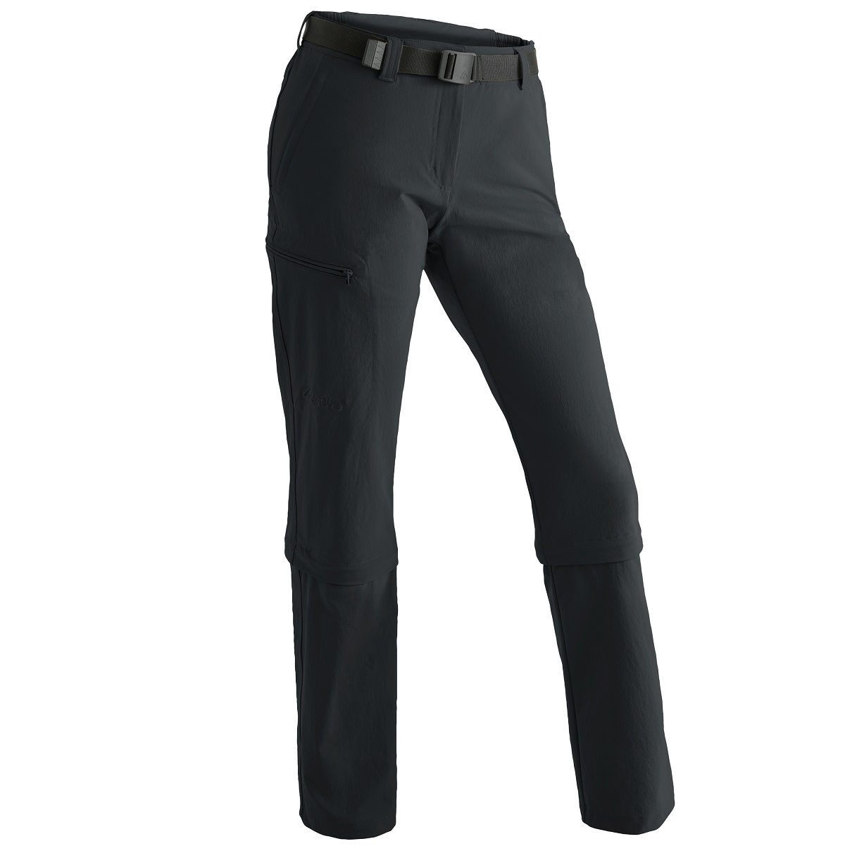 RennerXXL Outdoorhose Maier Sports Arolla - Damen Wanderhose Zip Off Funktion große Größen Zip-Off-Funktion, elastischer Bund mit Gürtel