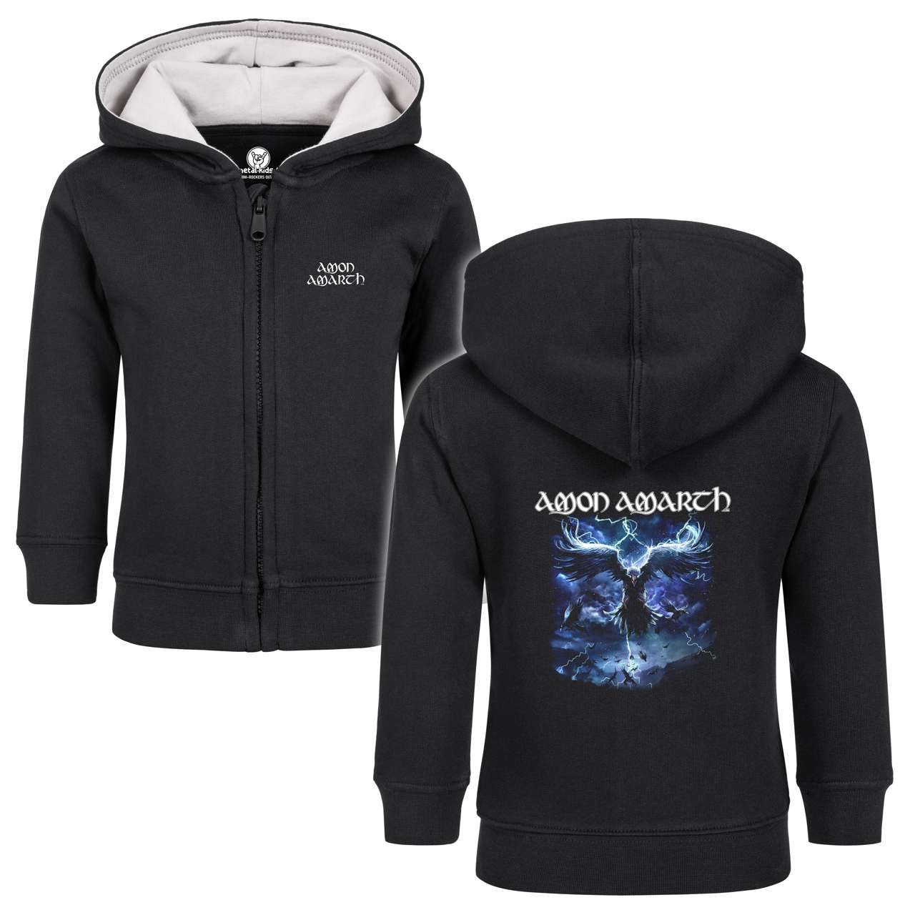 Kapuzensweatjacke mit Amon Amarth (Raven's Flight) Aufdruck für Babys (0–24 M)