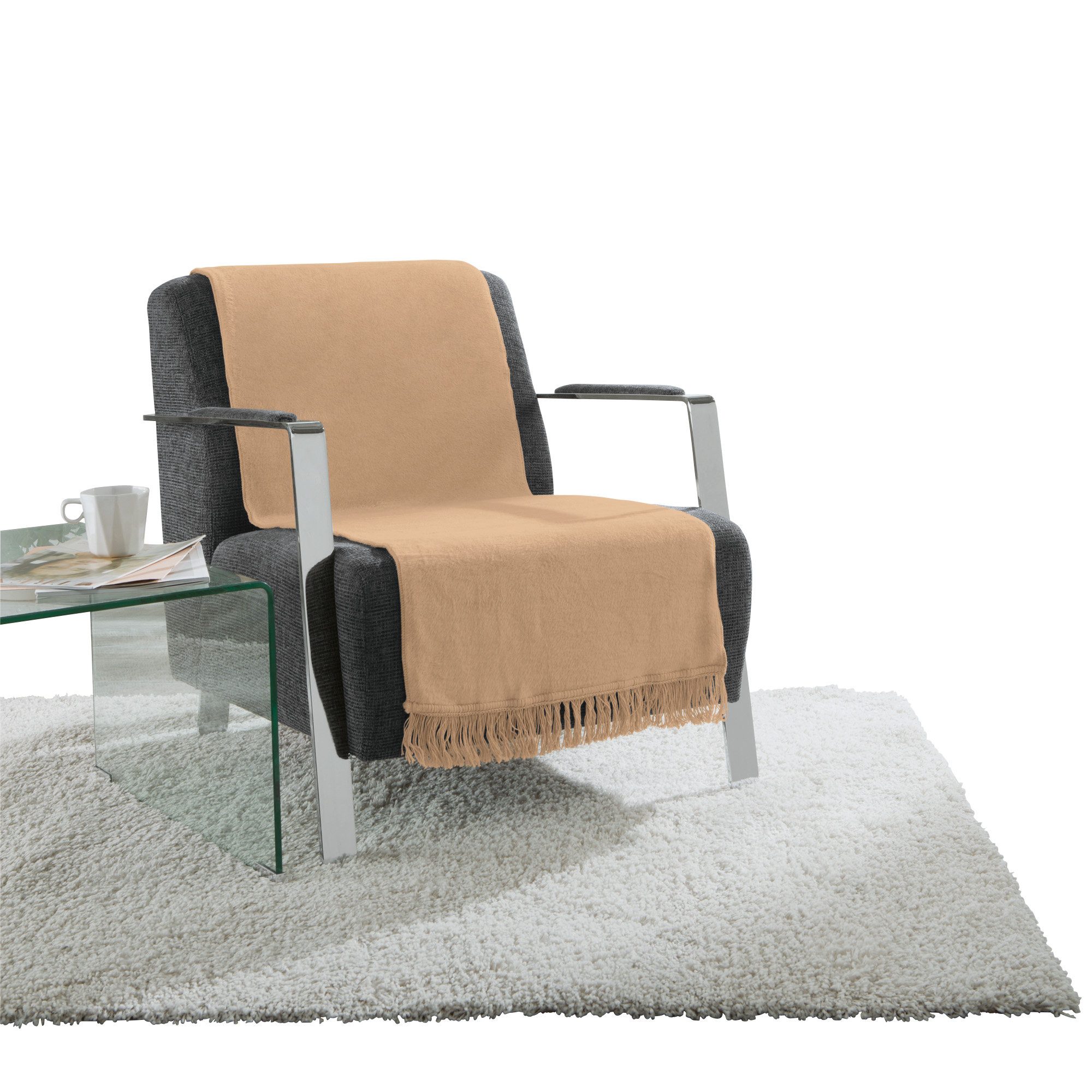 Erwin Müller Sesselschoner Sessel- und Sofaschoner "Catania", Baumwollmischung Uni
