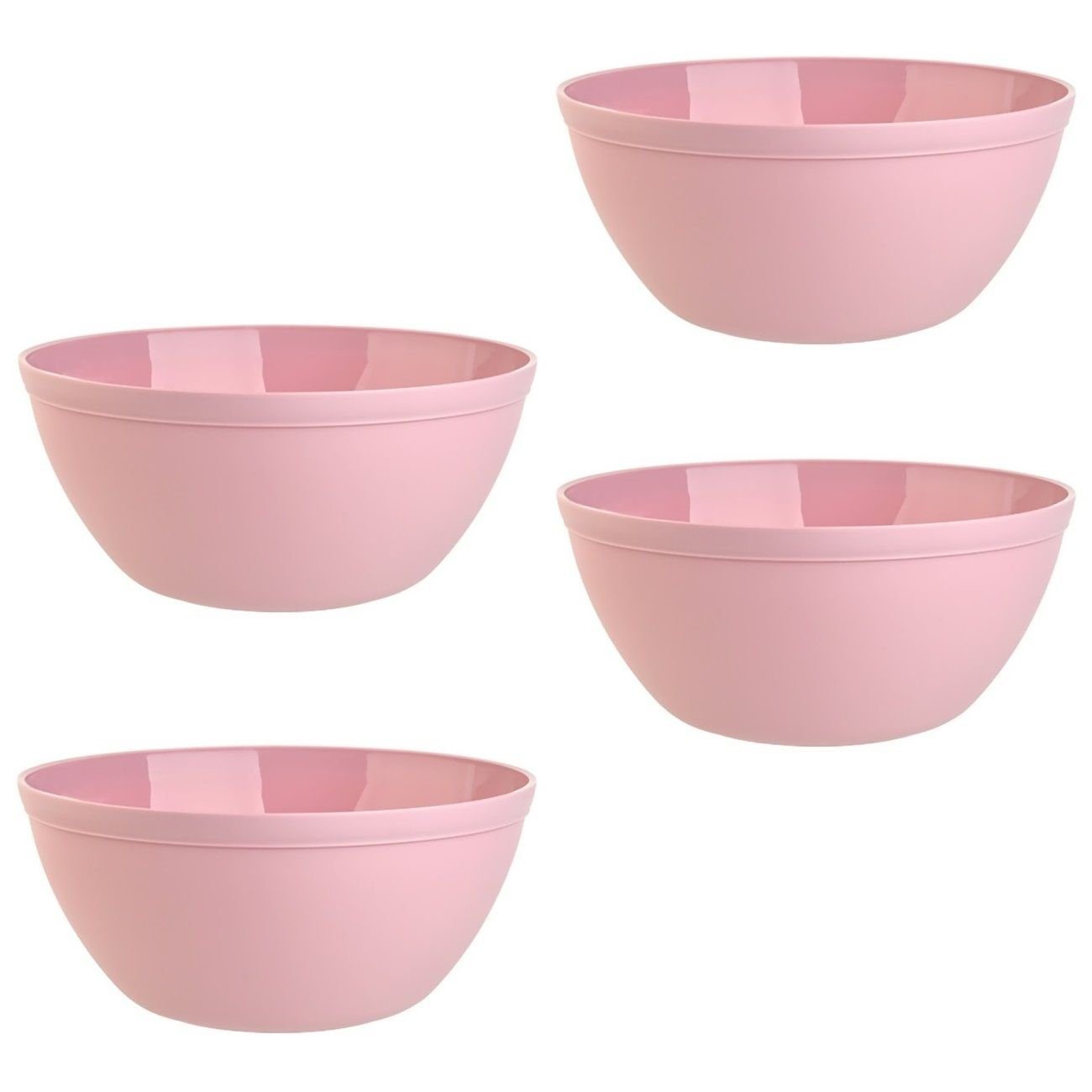 cm, 900 BPA-frei mikrowellengeeignet, (BPA-frei), ml, 4-tlg), (Vorteils-Set, Ø Engelland 16 spülmaschinengeeignet, PP-Kunststoff Plastikschale, Müslischüssel Rosa