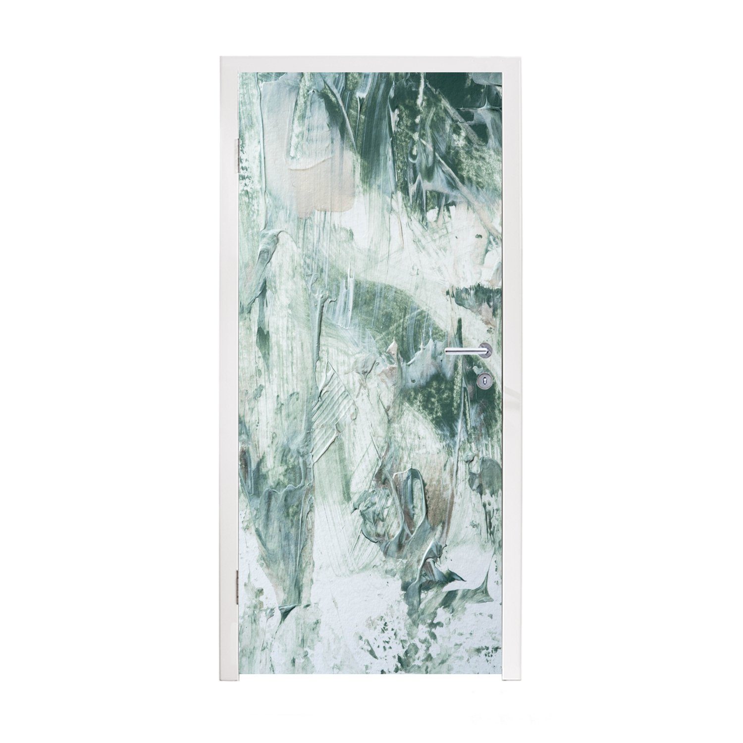 MuchoWow Türtapete Gartendekoration - Farbe Türaufkleber, bedruckt, St), Matt, Fototapete (1 - cm Tür, 75x205 für Abstrakt