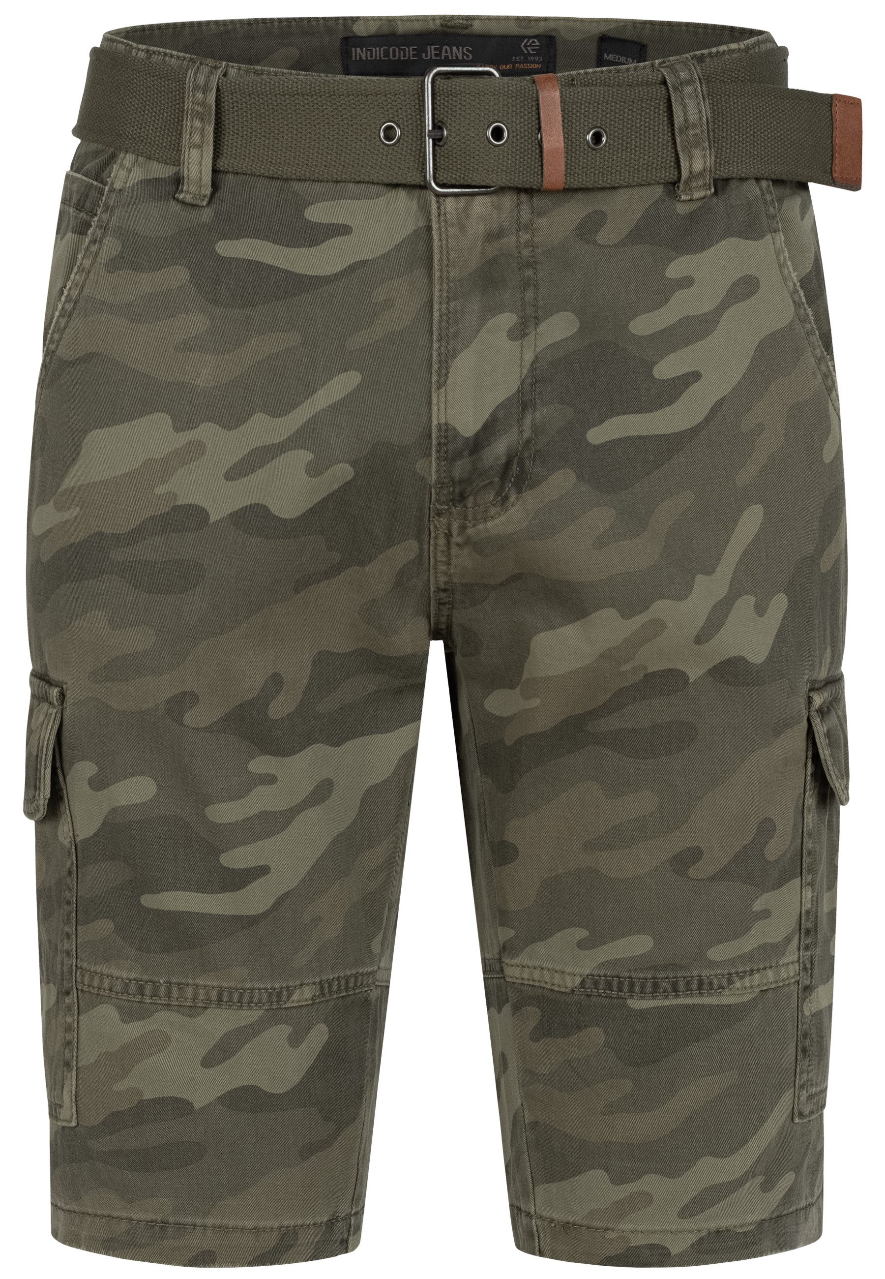 Indicode Cargoshorts Herren Monroe Cargo Cargo Shorts Herrenshorts mit 6 Ta günstig online kaufen