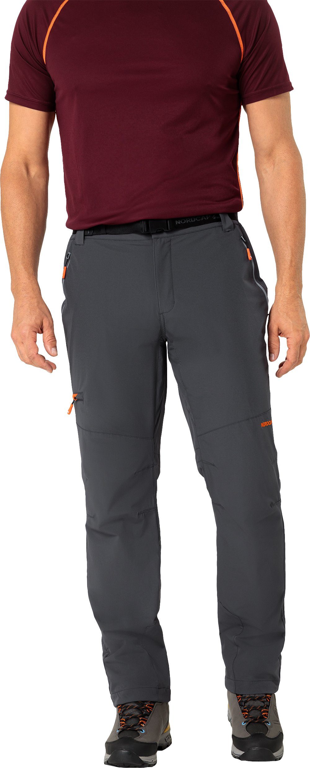 Nordcap Thermohose warm und komfortabel inklusive Gürtel anthrazit