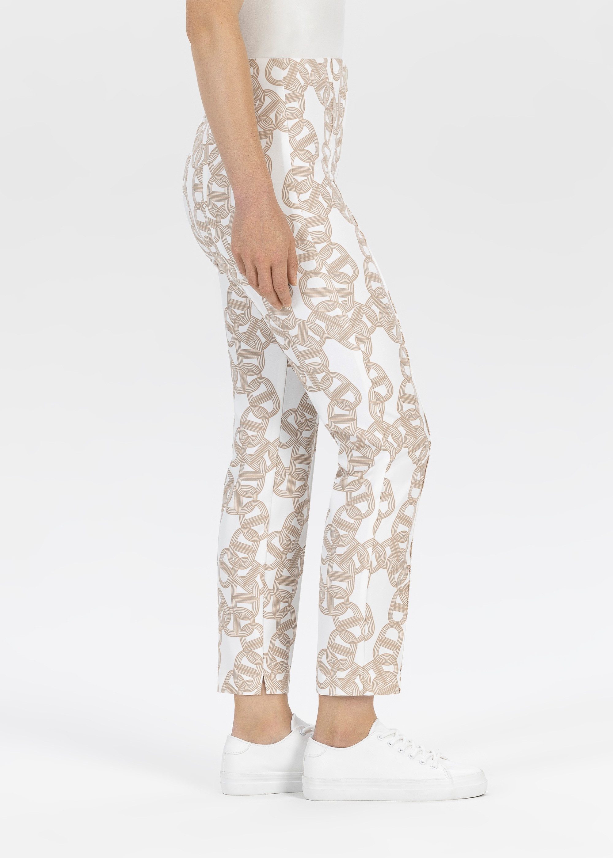 Stehmann Stoffhose Sommerhose mit grafischem Muster