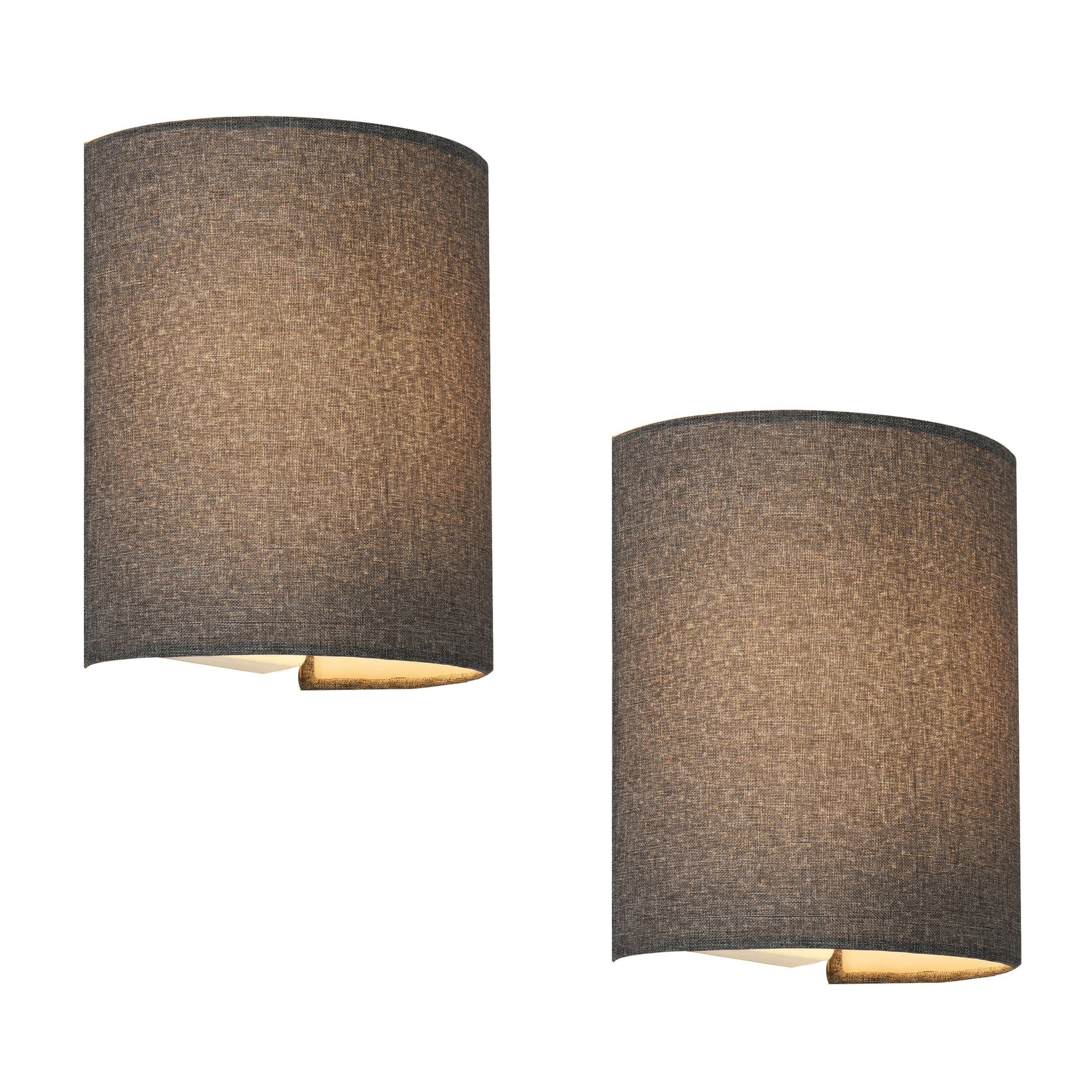 lux.pro Wandleuchte, »Brüssel« 2er Set 1xE27 günstig online kaufen