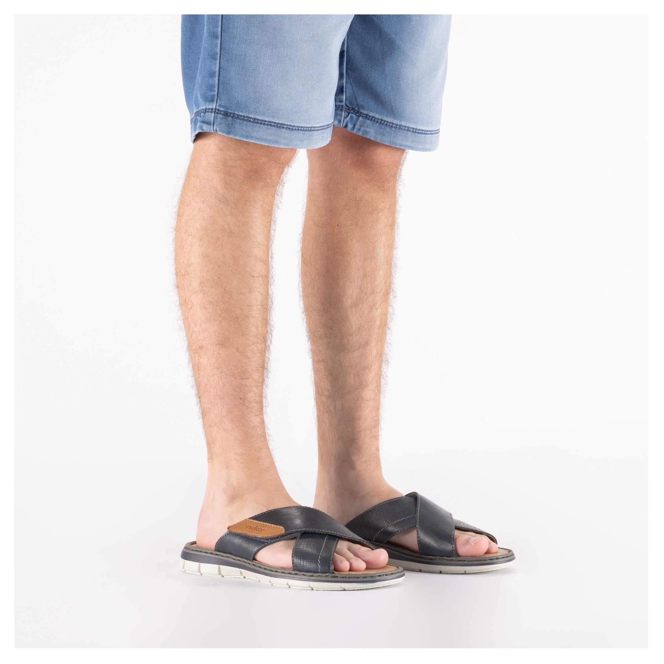 Rieker Pantolette Sommerschuh, Strandschuh, Urlaubsschuh mit weicher Innensohle