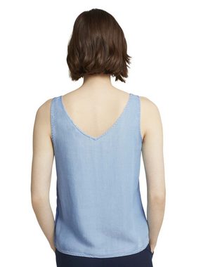 TOM TAILOR T-Shirt tencel top with but