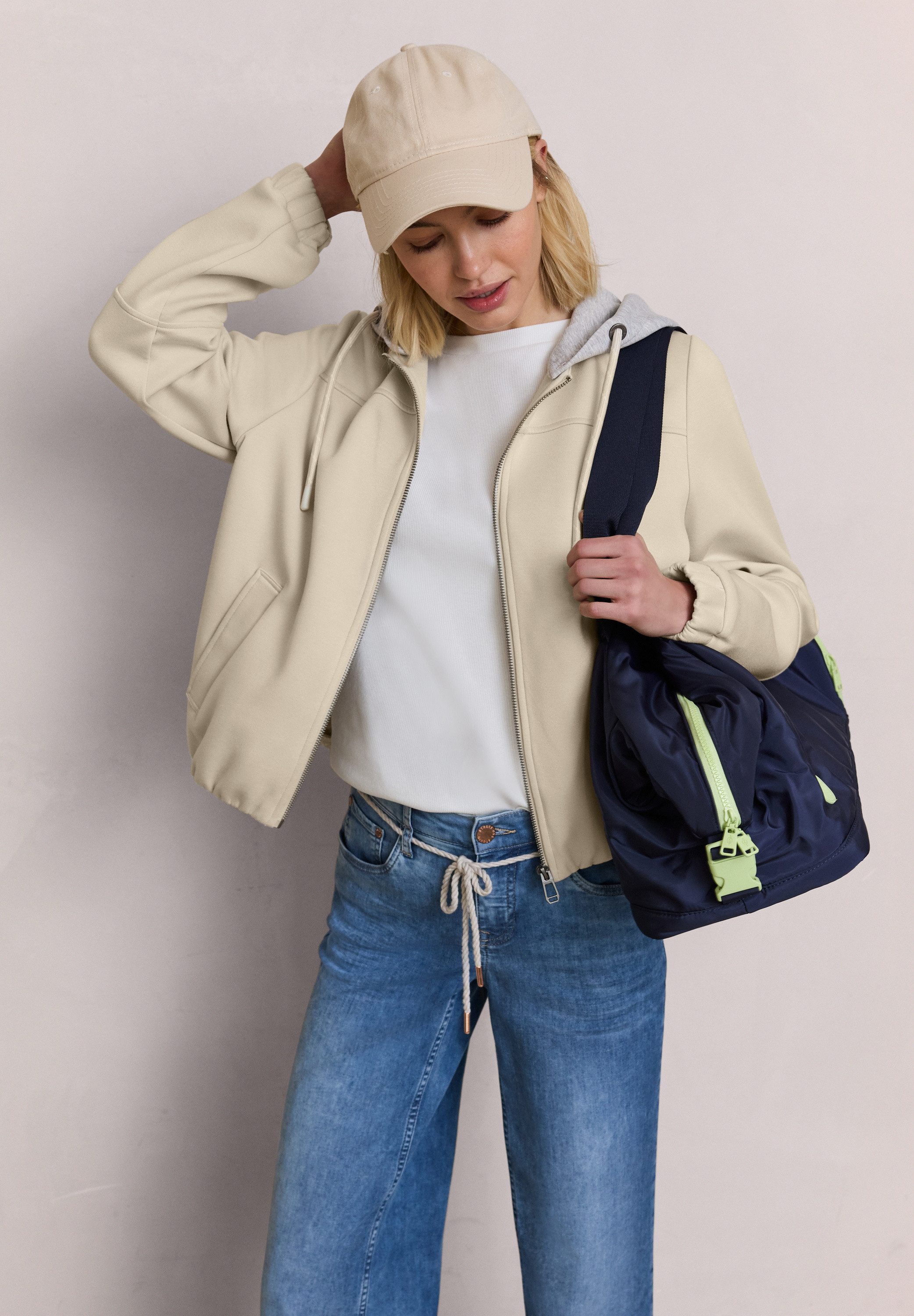 STREET ONE STUDIO Bomberjacke mit Kapuze