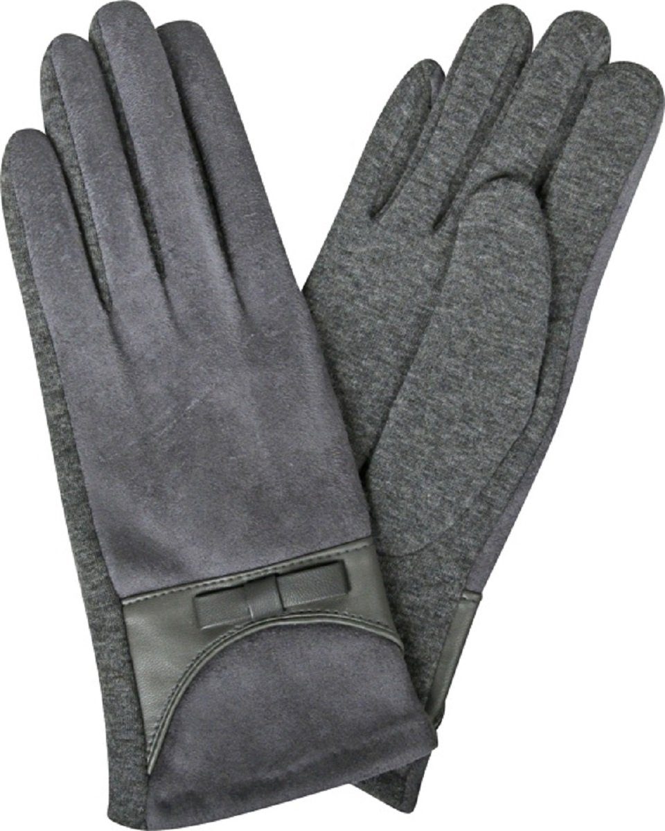 Capelli New York Baumwollhandschuhe Jersey Handschuhe grau