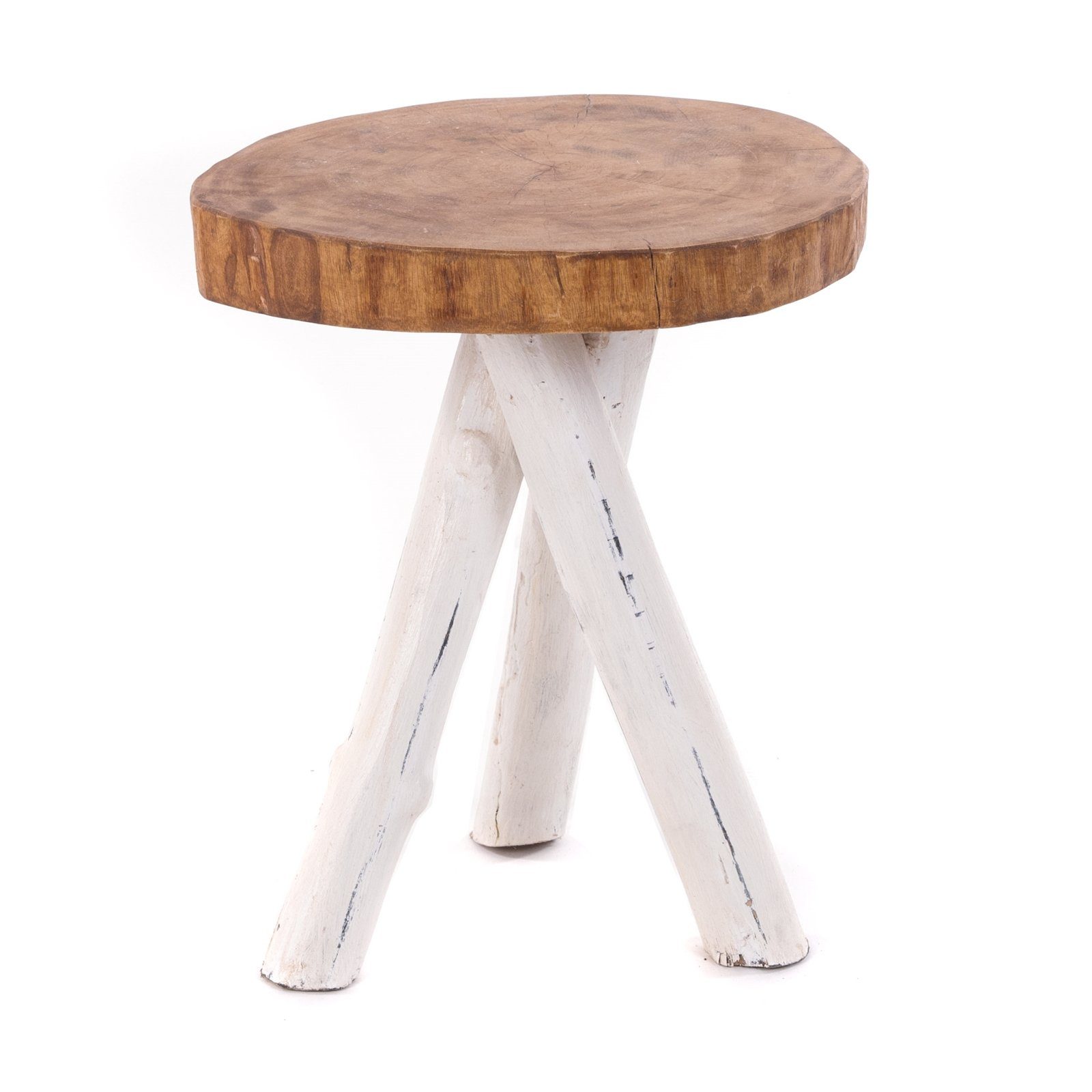 DESIGN DELIGHTS Beistelltisch BEISTELLTISCH TWIST, 40x34cm (HxB) vintage Massivholz Telefontisch