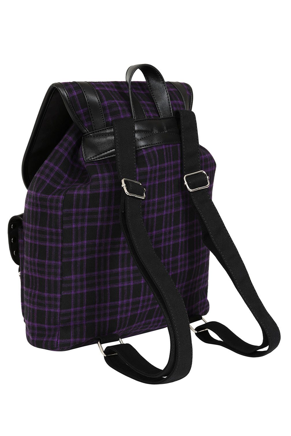 Banned Rucksack Yami Kariert Lila, Karo günstig online kaufen
