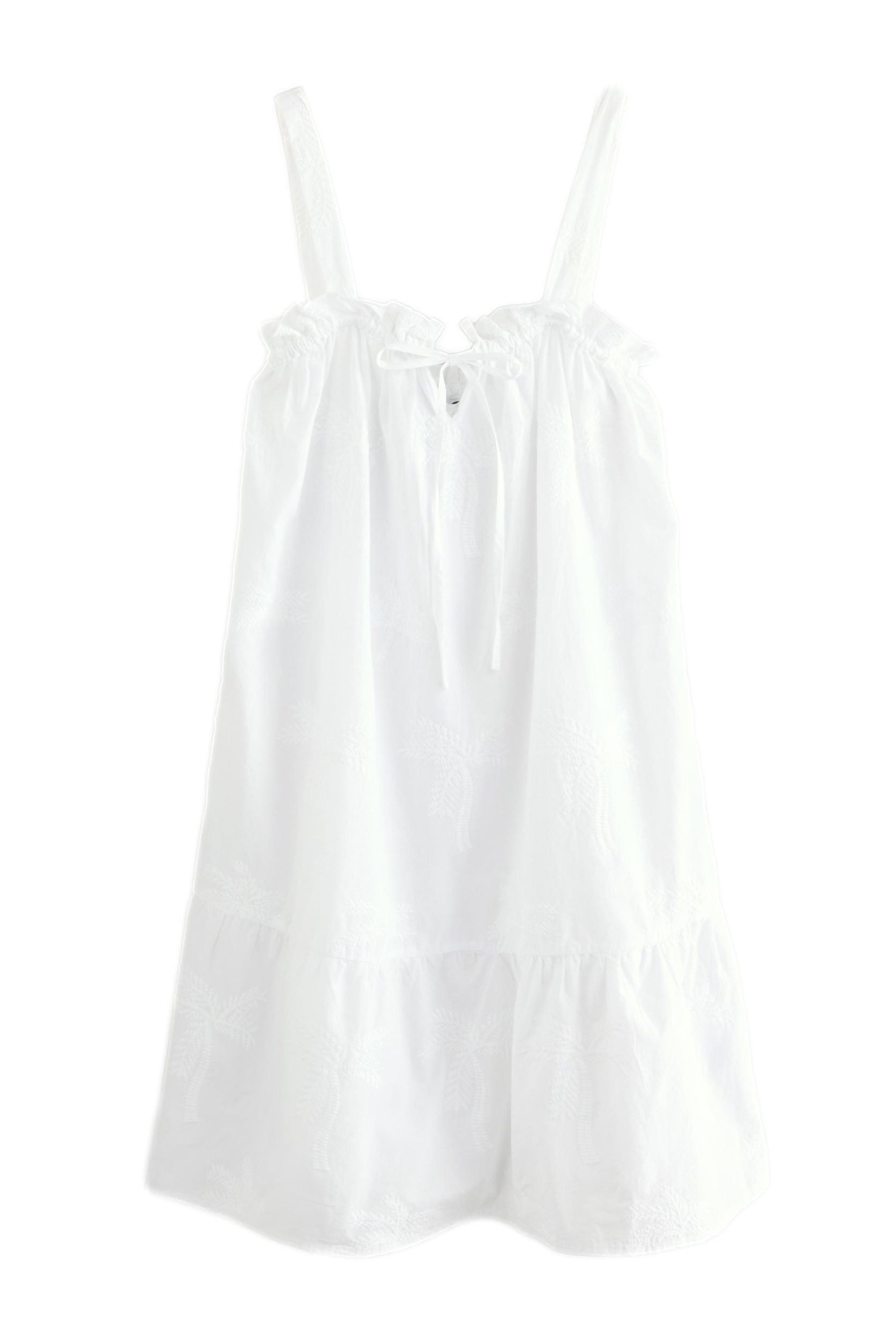 Next Strandkleid Sommer-Minikleid mit Stickerei aus 100 % Baumwolle (1-tlg) günstig online kaufen