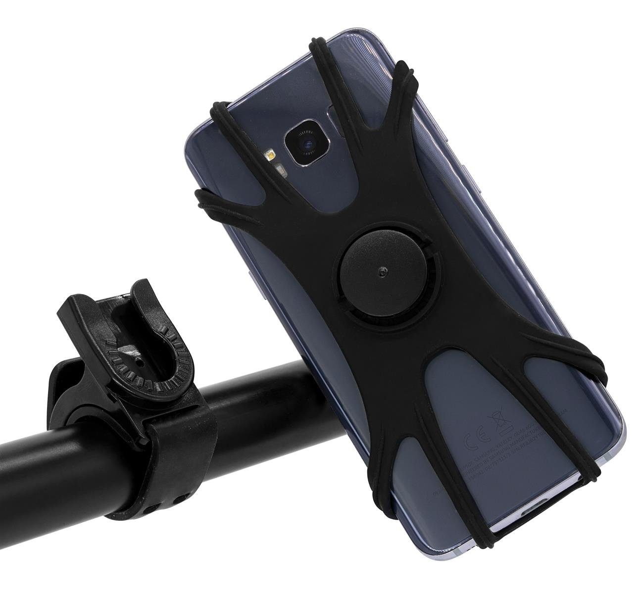 MyGadget Fahrradtasche Abnehmbare Handyhalterung, für Fahrrad - Silikon  Handyhalter 360° Drehbar für 4 - 7, 1 Zoll Smartphones - Halterung für  Lenkrad Bike MTB Rennrad
