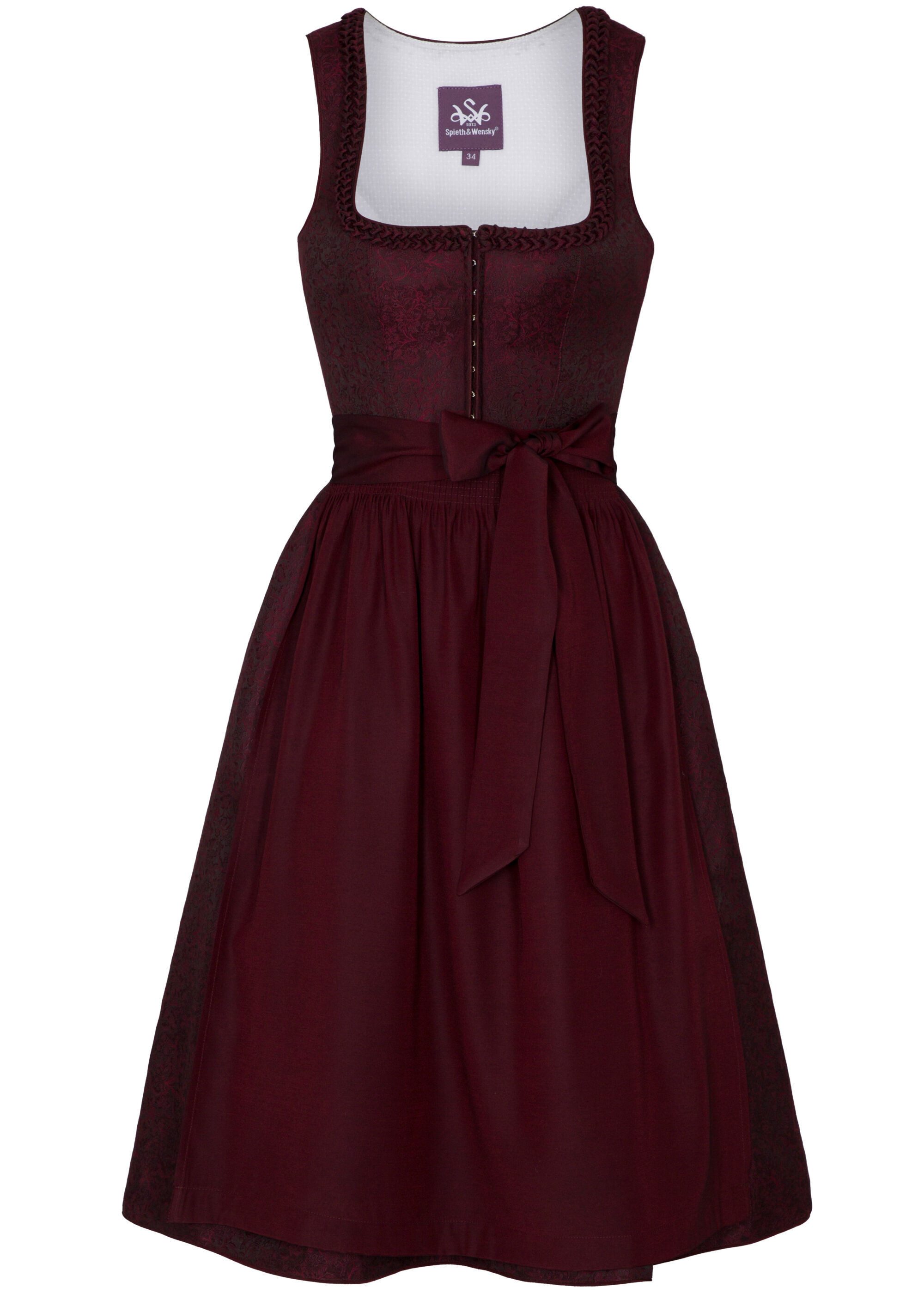 Spieth & Wensky Dirndl Gesia (1-tlg) glänzende Schürze günstig online kaufen