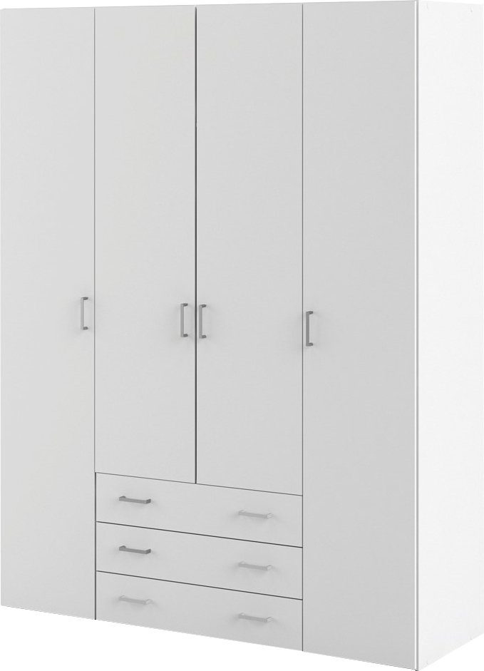 Weiß Stangengriffe, 49,5 affaire x graue Kleiderschrank 154 Home | Selbstmontage, Weiß x cm einfache 200,4