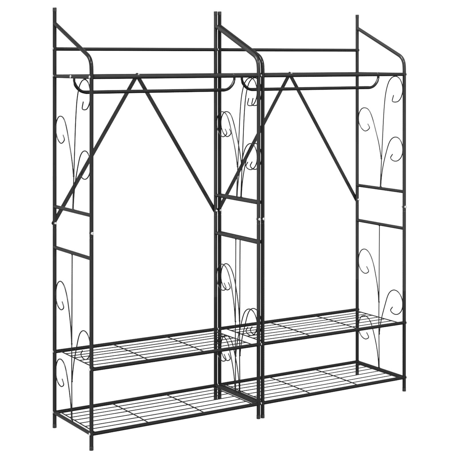 vidaXL Garderoben-Set Garderobe Offener Kleiderschrank Uni