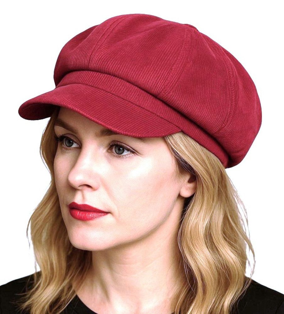 Cool4 Ballonmütze Feincord Baker Boy Newsboy Cap